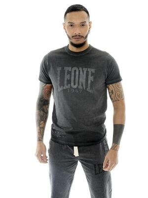 Leone old wash heren t-shirt van gewassen katoen