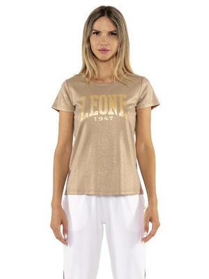 Leone chic gold dames lurex t-shirt