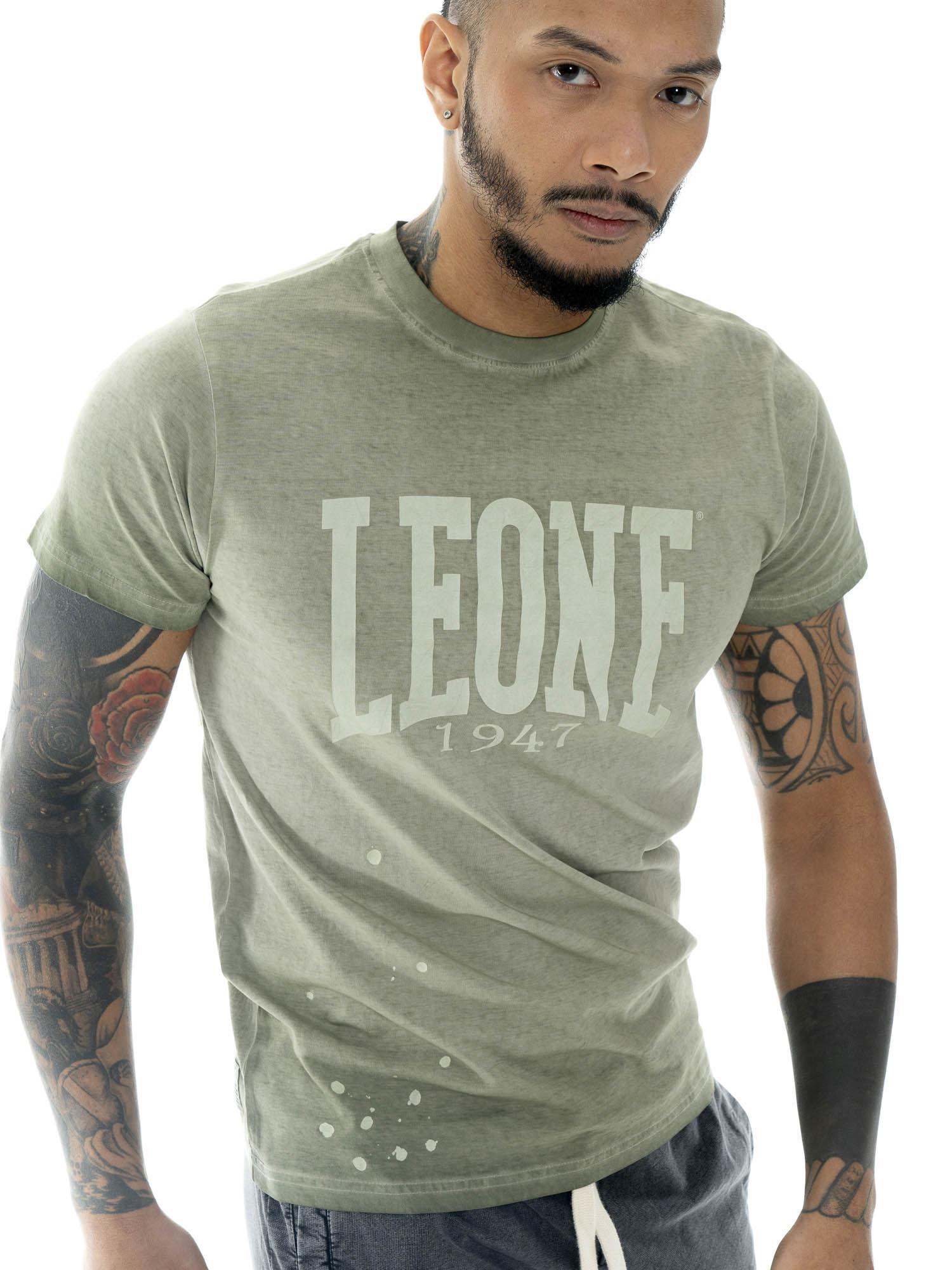 Leone Old Wash heren t-shirt van gewassen katoen 5/5