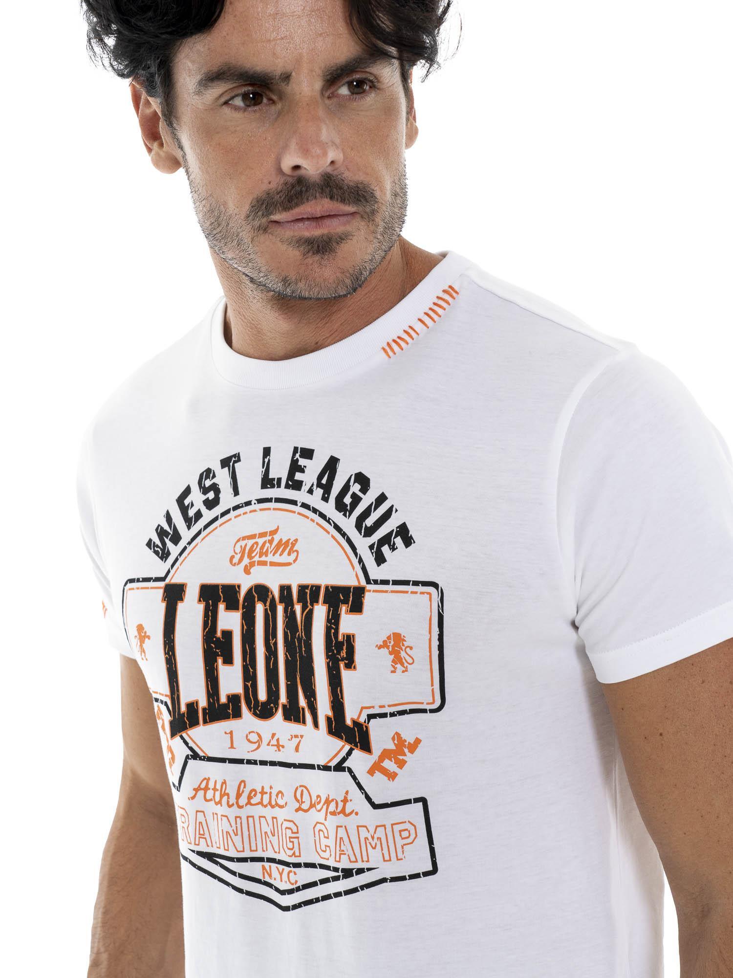 Camiseta de algodón de manga corta para hombre Leone Military 1947 3/5