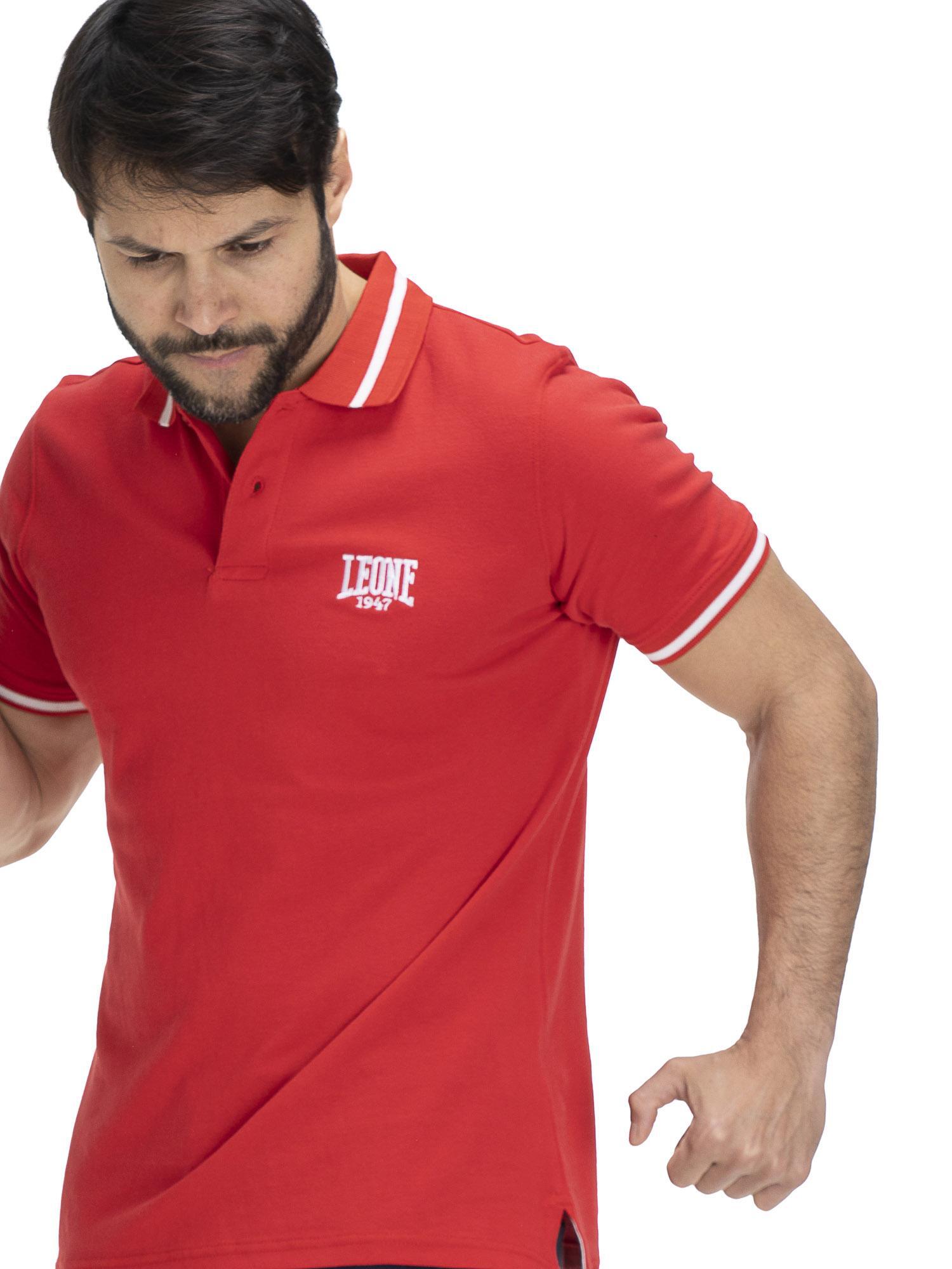 Polo básico para hombre Leone con cuello 5/8