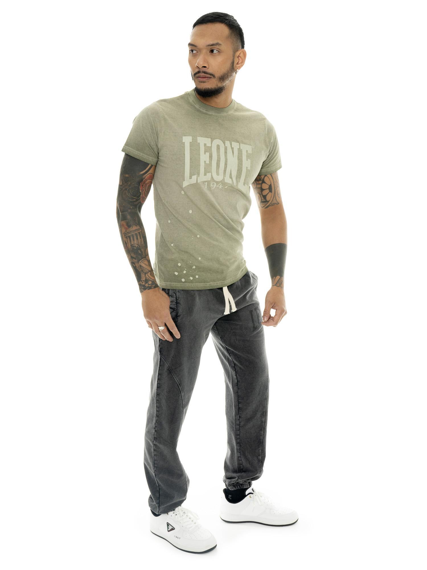 Leone Old Wash heren t-shirt van gewassen katoen 2/5