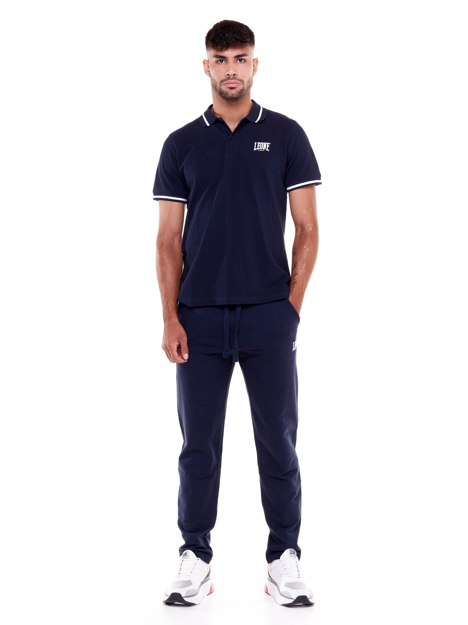Polo básico para hombre Leone con cuello 7/8