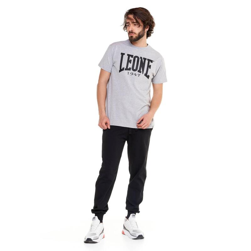 Tricou cu mânecă scurtă din bumbac elastic, cu logo Leone Basic mare