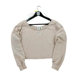 Reconditionné - Sweat à capuche Femme Crop Top Rose - Bon État