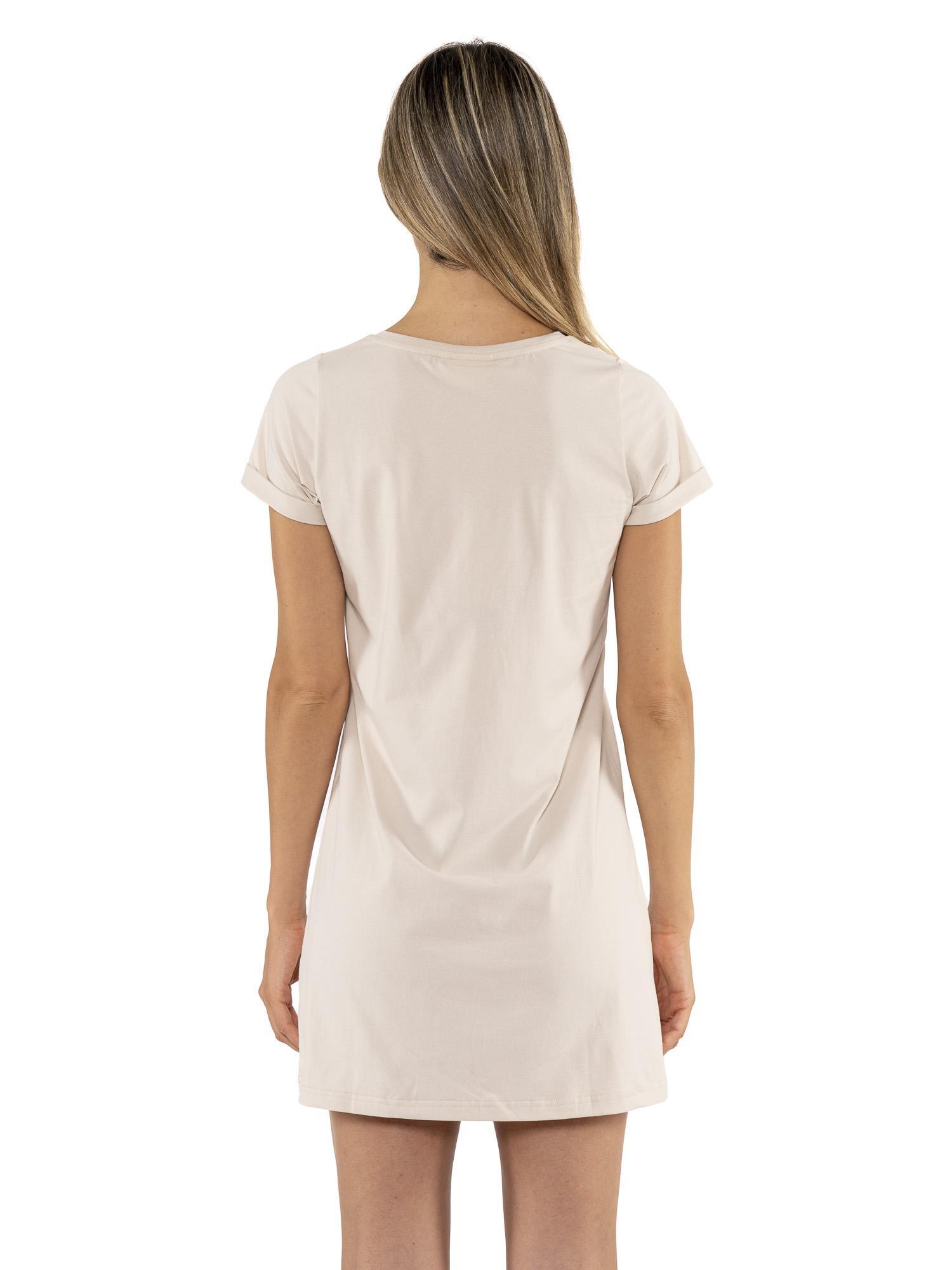 Robe t-shirt longue en coton stretch Leone Chic Gold 4/5