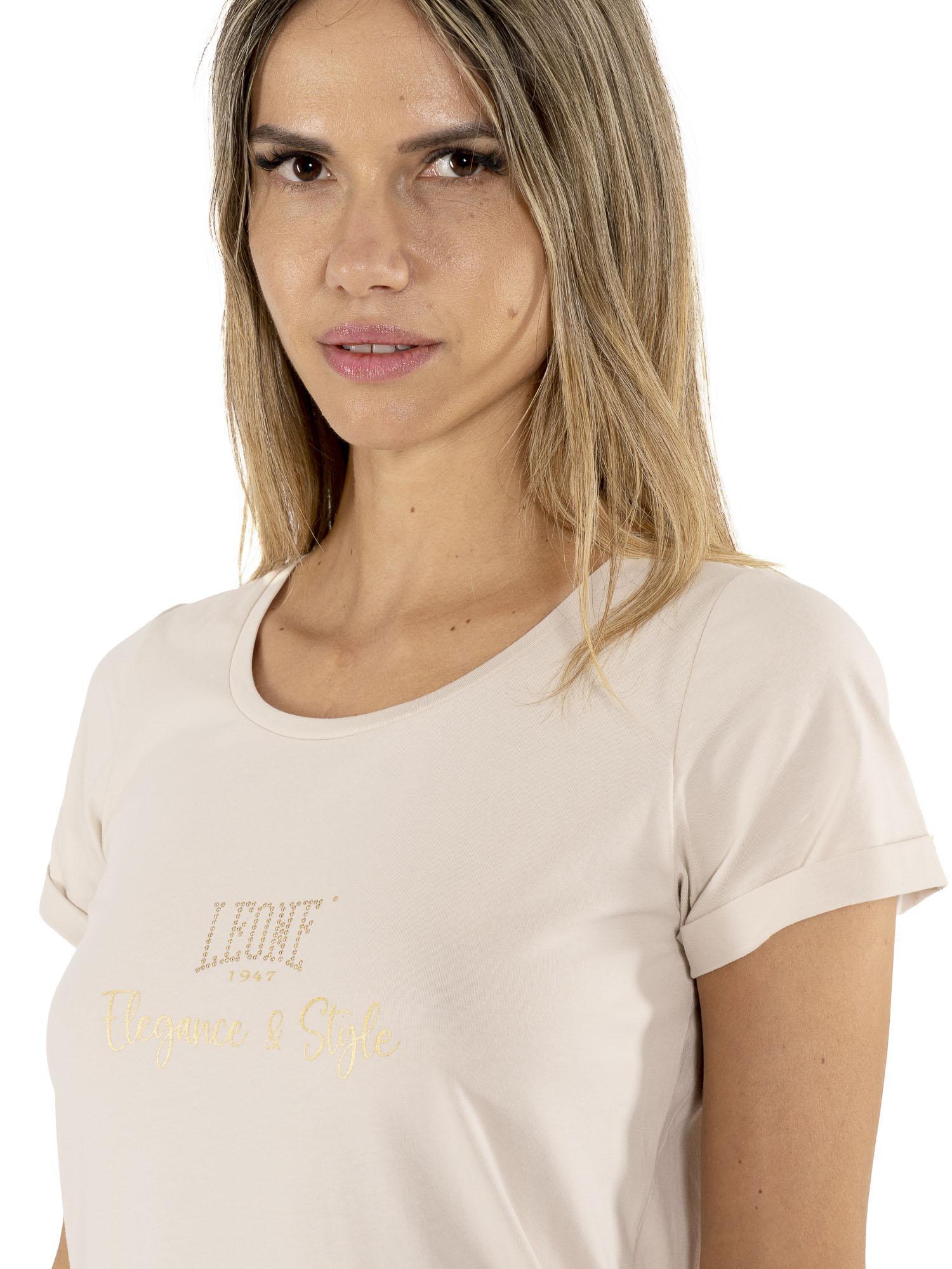 Robe t-shirt longue en coton stretch Leone Chic Gold 3/5