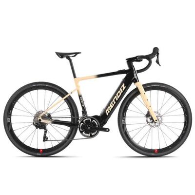 Mendiz EG4 | Elektrisches Gravelbike | Schwarz-Beige | 48