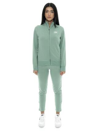 Survêtement femme en coton non polaire avec col et zip Leone Summer Bright