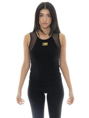 Damestanktop met mesh armsgaten leone gold