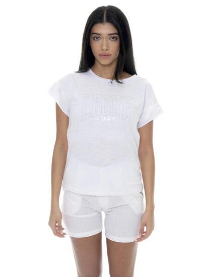 T-shirt da donna con maniche volant Leone Fancy Stripes