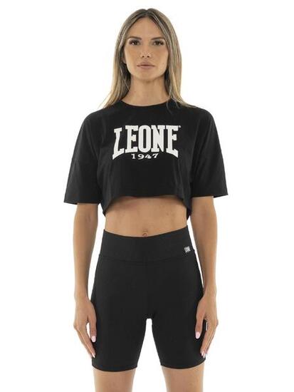 T-shirt da donna cropped Leone Basic
