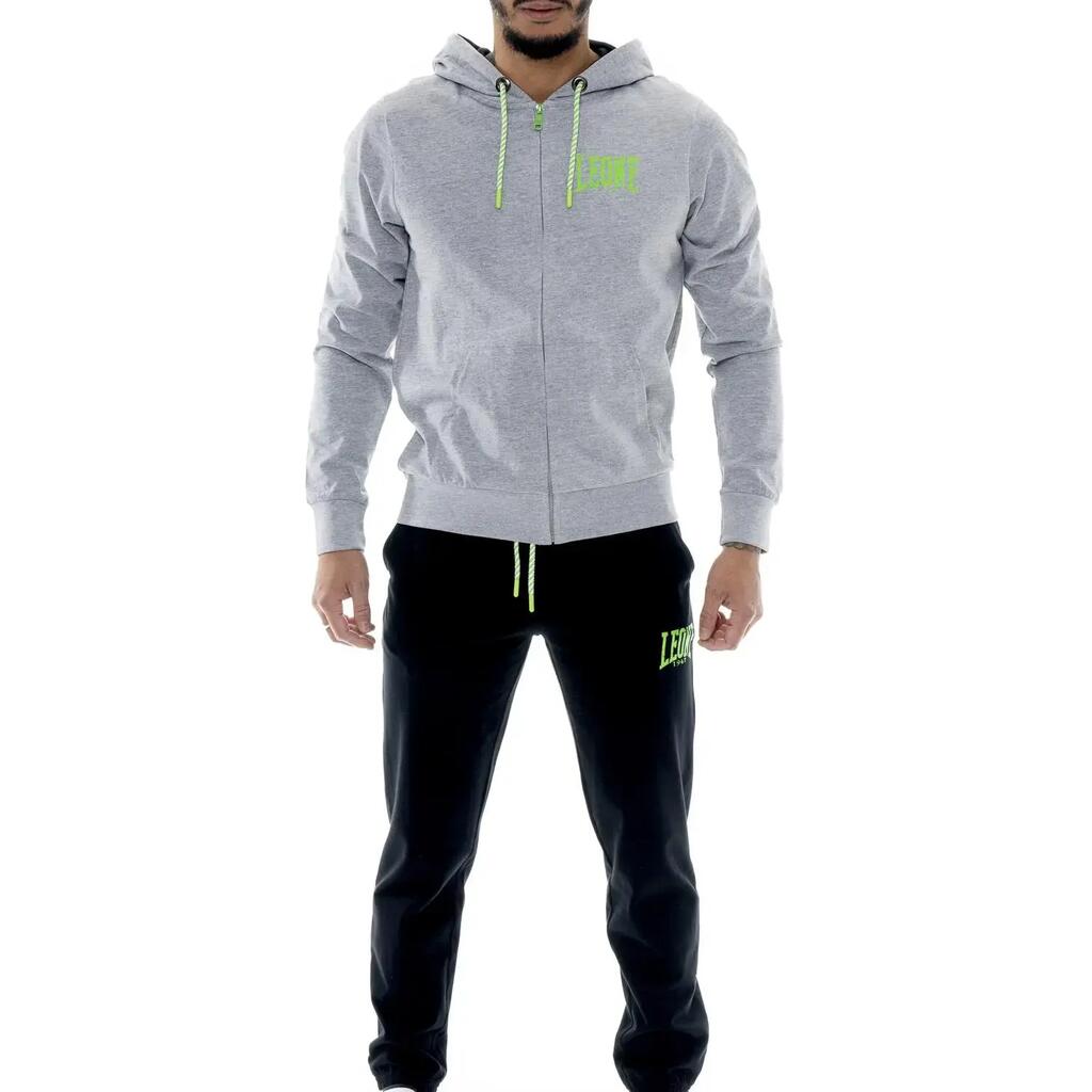 Leone Boxing Legend Men's Hooded Tracksuit in Non-Grinded Cotton