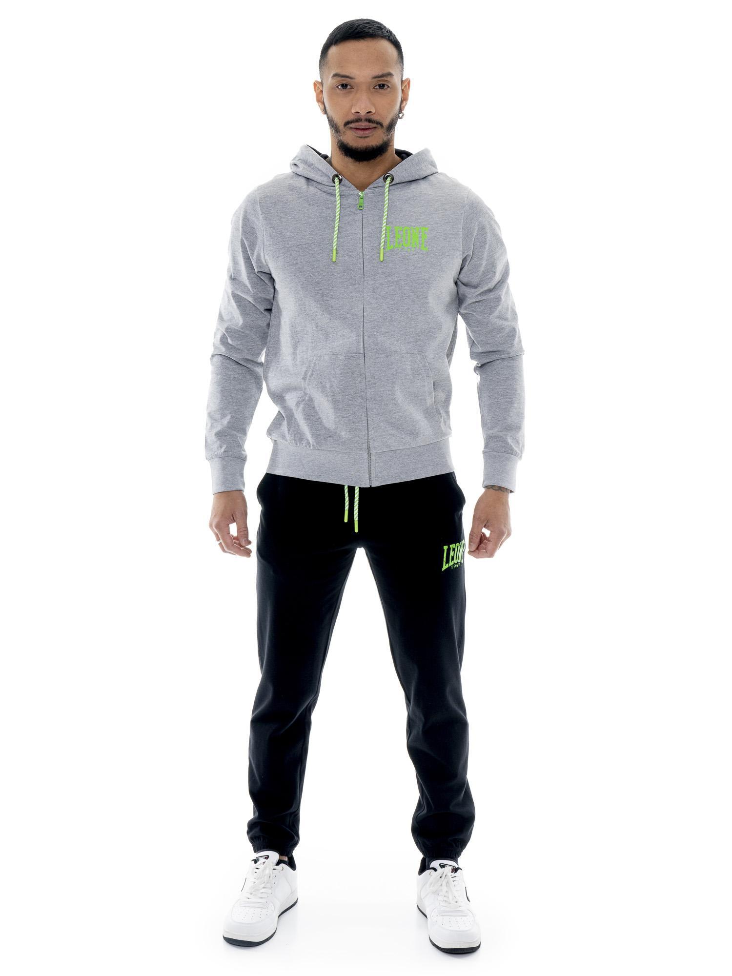 LEONE 1947 APPAREL Fato de treino masculino Leone Boxing Legend em algodão não escovado com capuz
