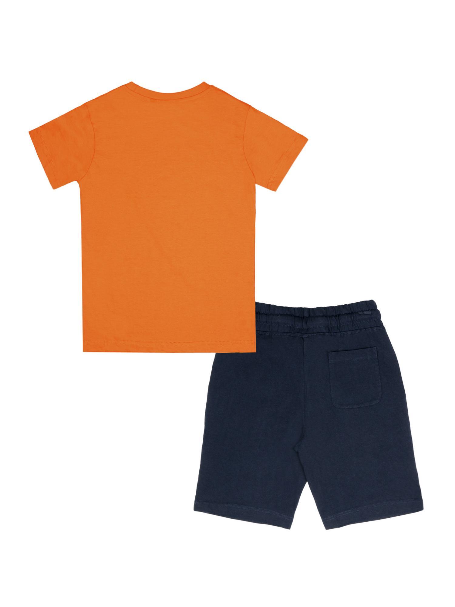 Conjunto infantil com camiseta e shorts de algodão Leone Original 4/7