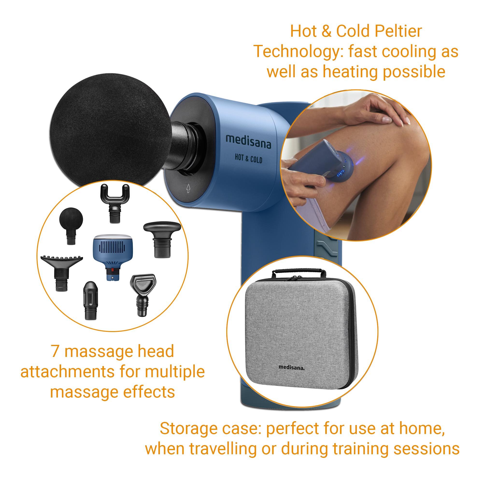 Pistolet de Massage Musculaire Chaud et Froid Medisana MG 600 Bleu 4/6