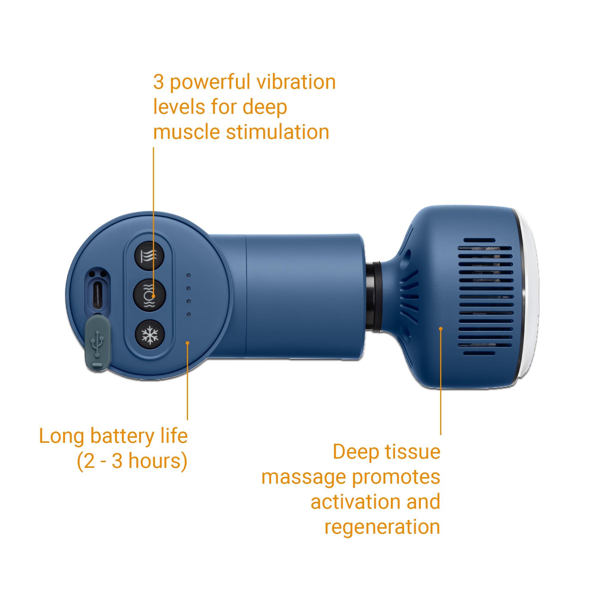 Pistolet de Massage Musculaire Chaud et Froid Medisana MG 600 Bleu 5/6