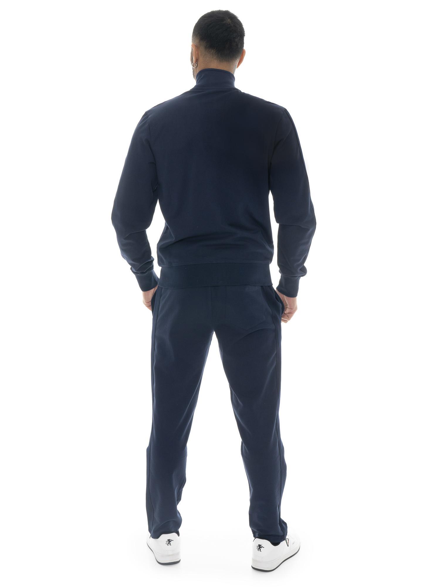 Tuta da uomo con colletto e zip in cotone non garzato Leone Easy 4/5