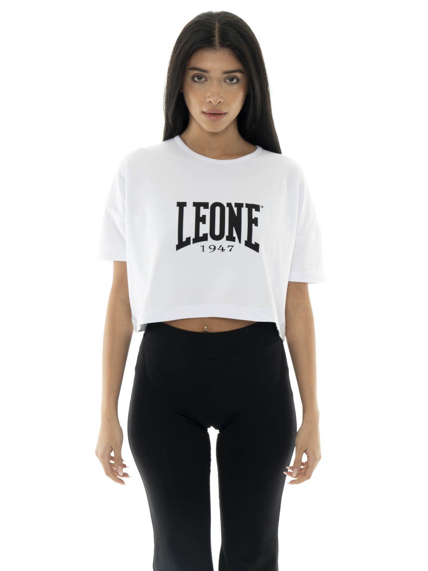LEONE 1947 APPAREL Camiseta feminina cortada básica Leone