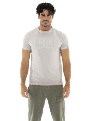 Leone old wash heren t-shirt van gewassen katoen