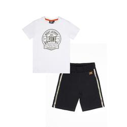 Ensemble enfant composé d'un t-shirt et d'un short en coton Leone Camouflage