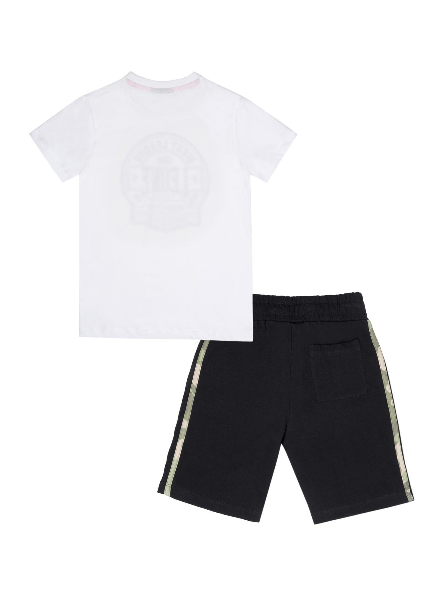 Conjunto niño Leone 1947 Apparel camiseta y pantalón corto algodón camuflaje 2/4