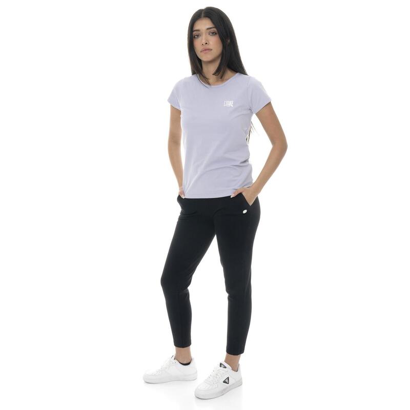 Tricou de damă cu logo Leone Basic în formă de inimă