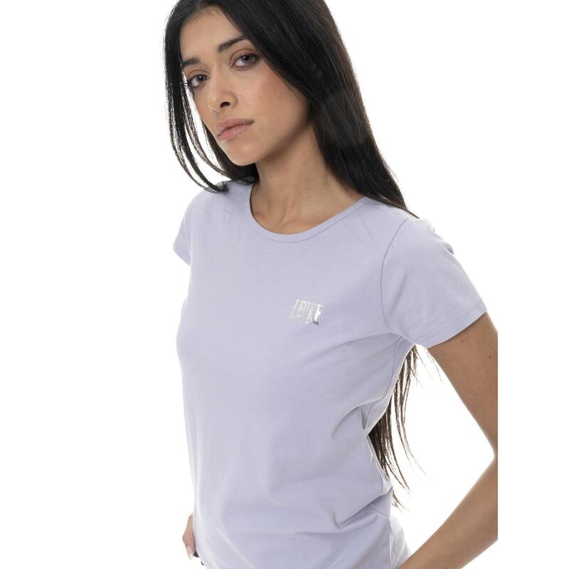 Tricou de damă cu logo Leone Basic în formă de inimă