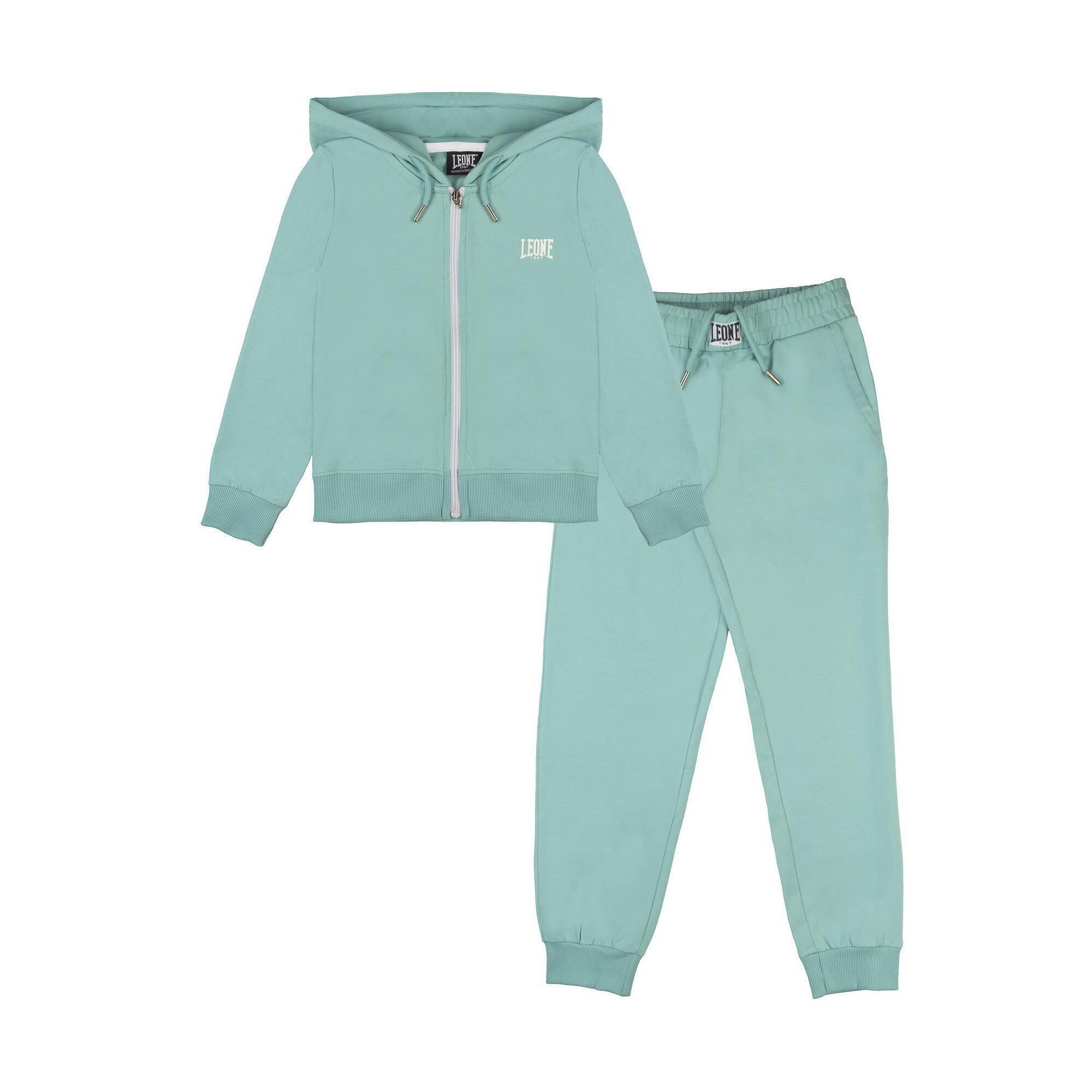 Leone 1947 Apparel - Survêtement Fille Leone Sporty En Coton Non Brossé - Survêtement - 12 À 14 Ans - Decathlon