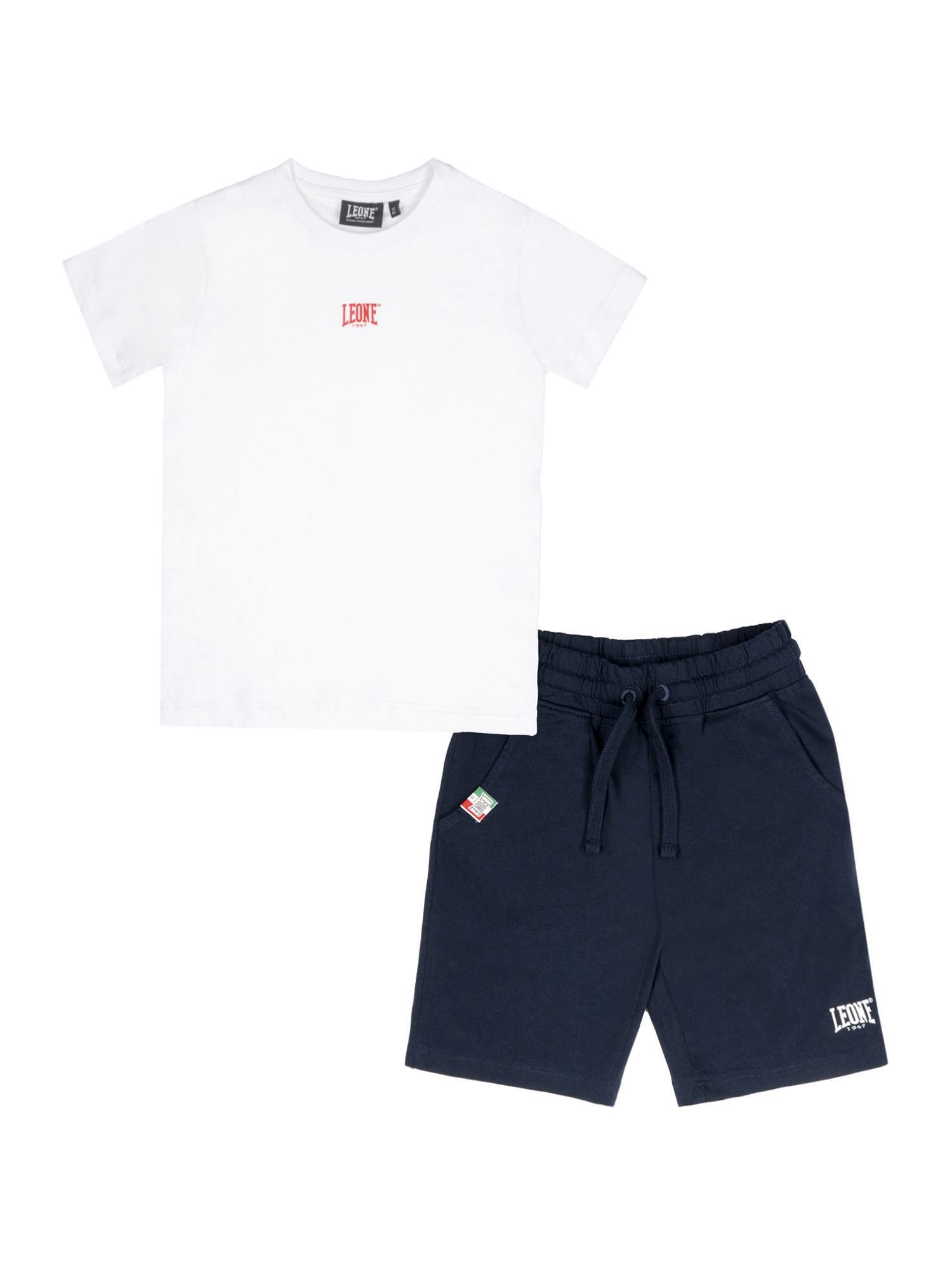 LEONE 1947 APPAREL Kinderset mit Leone Original Baumwoll-T-Shirt und Shorts