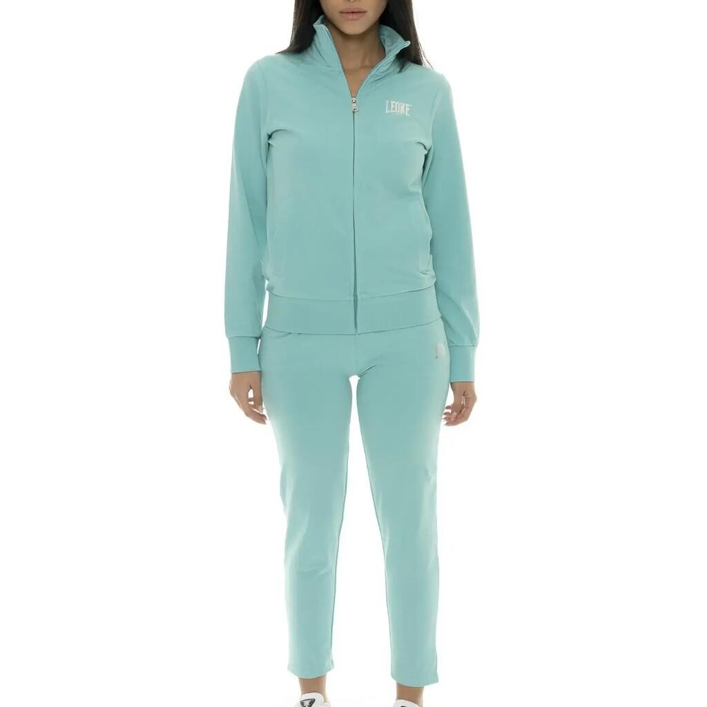 Leone Summer Bright Women's Zip-Up Collared Cotton Tracksuit