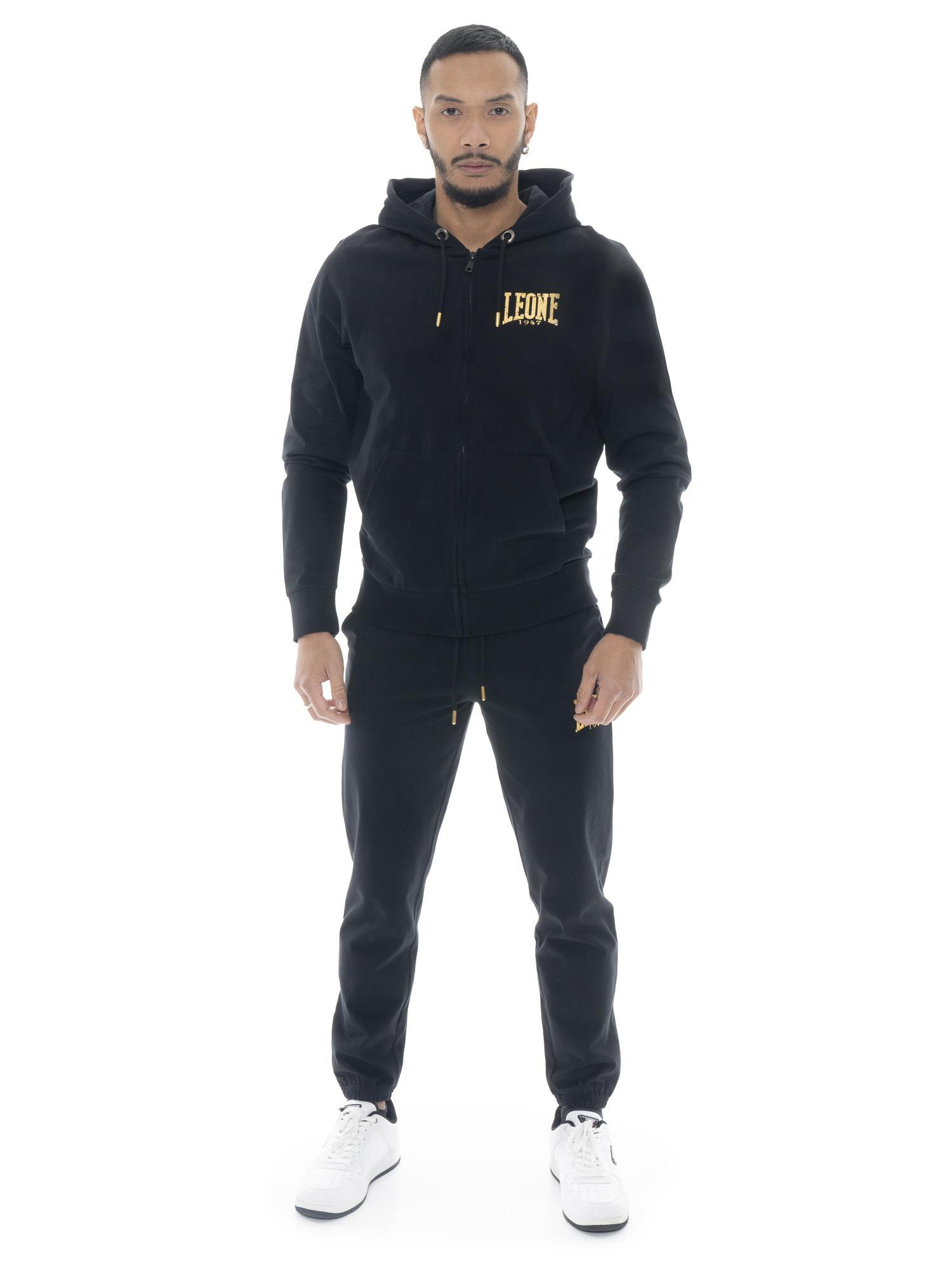 LEONE 1947 APPAREL Fato de treino masculino Leone Boxing Legend em algodão não escovado com capuz