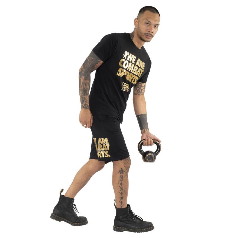 Set complet pentru bărbați, format din tricou și pantaloni scurți Leone Basic