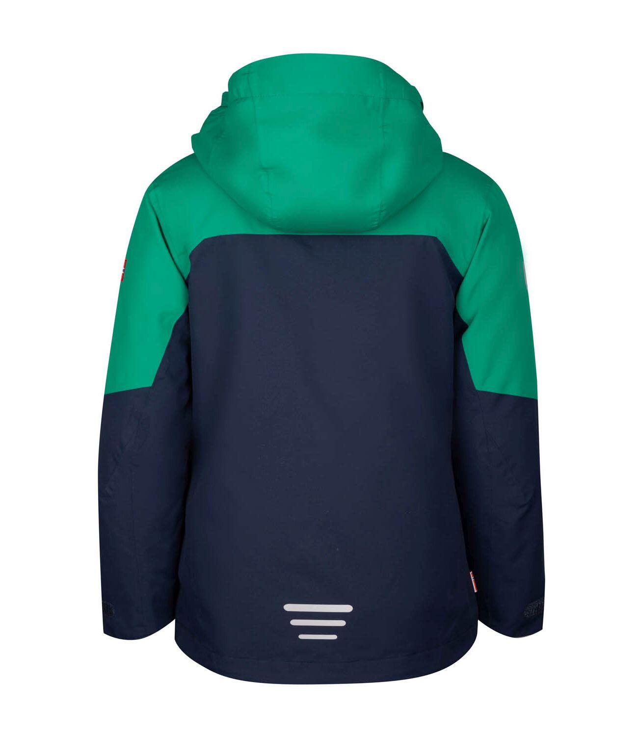 Veste fonctionnelle pour enfants Skaland vert poivre/bleu marine 2/3