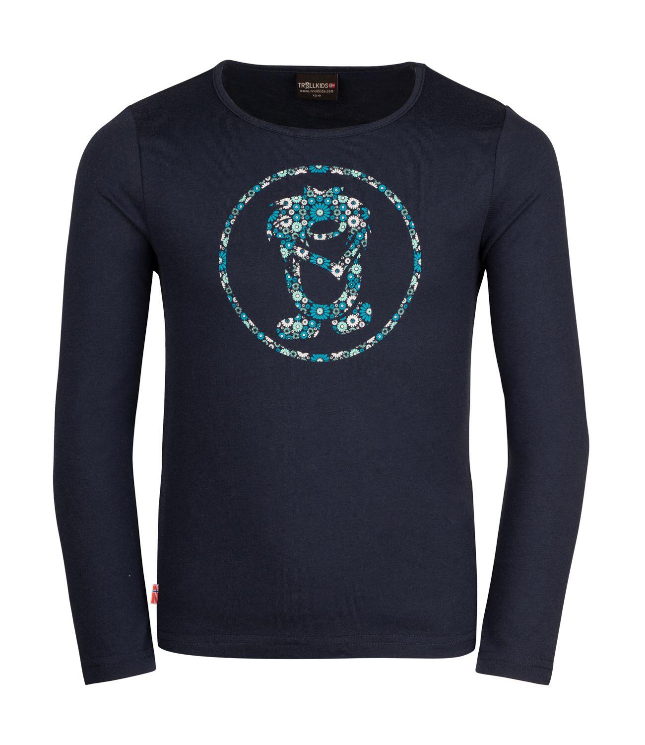 TROLLKIDS Mädchen Longsleeve Stavanger Marineblau