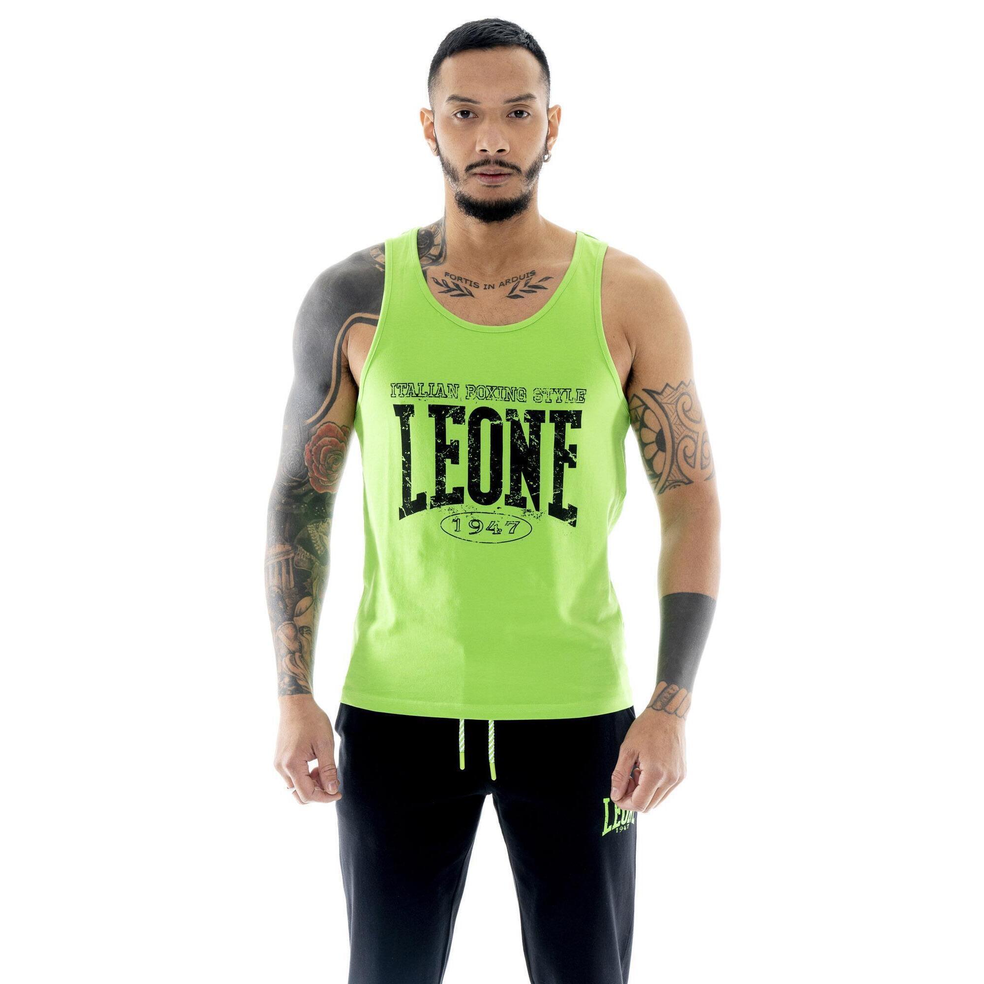 Leone 1947 Apparel - Débardeur Homme En Coton Stretch Leone Boxing Legend - Débardeur - Vert - Decathlon