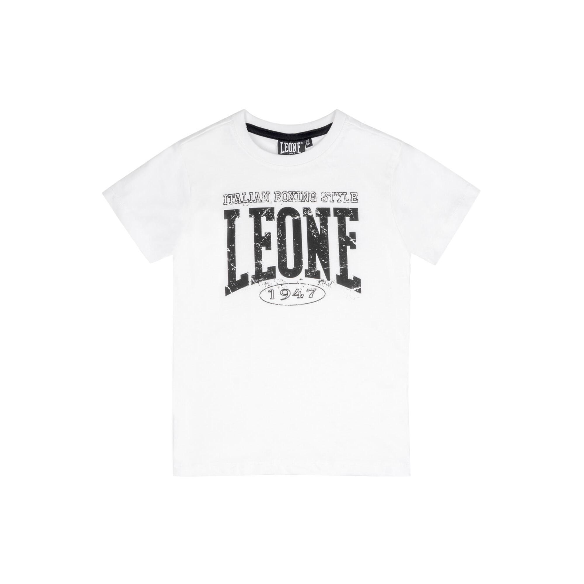 Leone 1947 Apparel - T-shirt Enfant En Coton Leone Boxe - T-shirt Manches Courtes - Blanc - Decathlon
