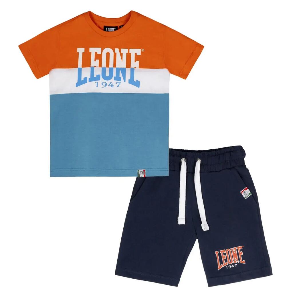 Leone New Basic cotton t-shirt and shorts set for boys