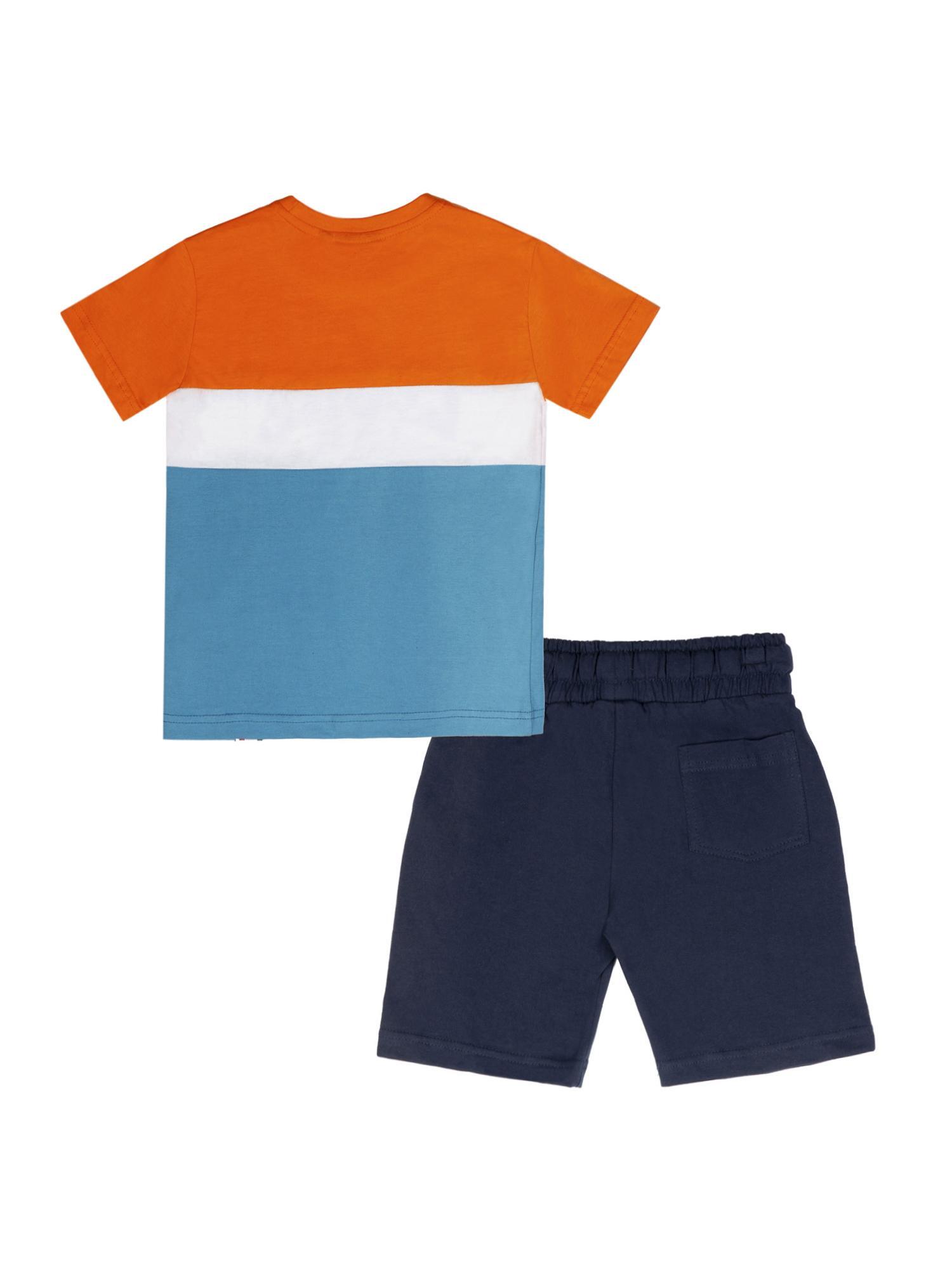 Komplet chłopięcy Leone 1947 Apparel New Basic koszulka i szorty z bawełny