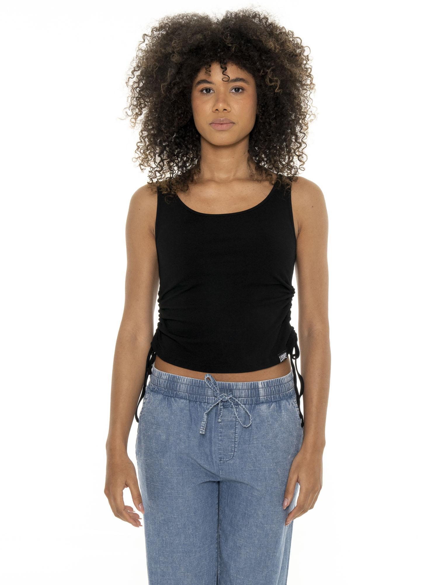 Camiseta sin mangas mujer Leone 1947 Apparel Fancy Stripes acanalado 7/7