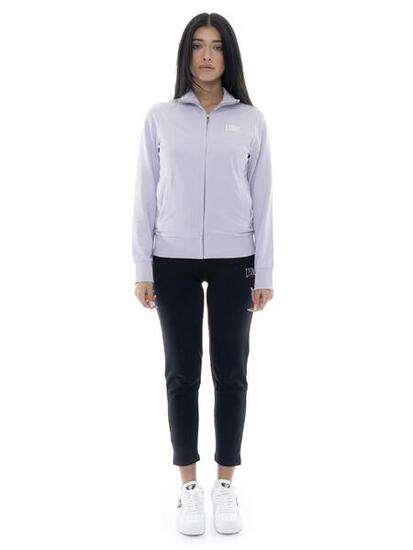 Survêtement femme en coton non polaire avec col et zip Leone Summer Bright