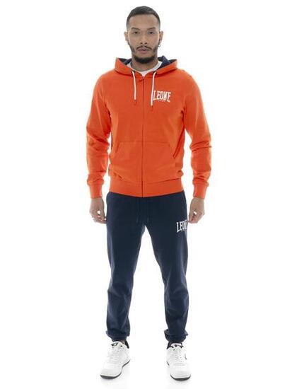 Survêtement homme Leone Boxing legend en coton non brossé avec capuche