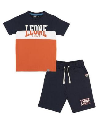 Ensemble enfant composé d'un t-shirt et d'un short en coton Leone New Basic