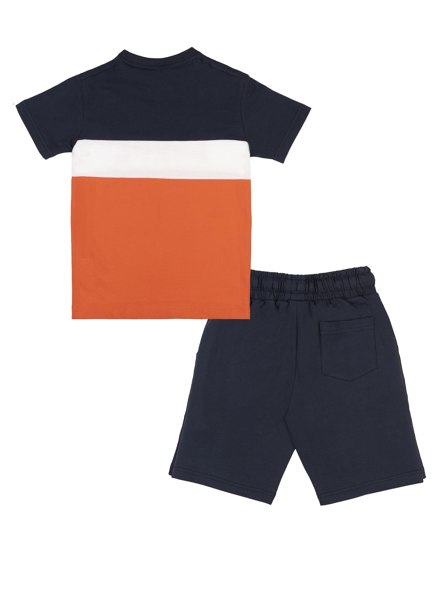 Conjunto Leone New Basic de camiseta e shorts de algodão para meninos 4/6