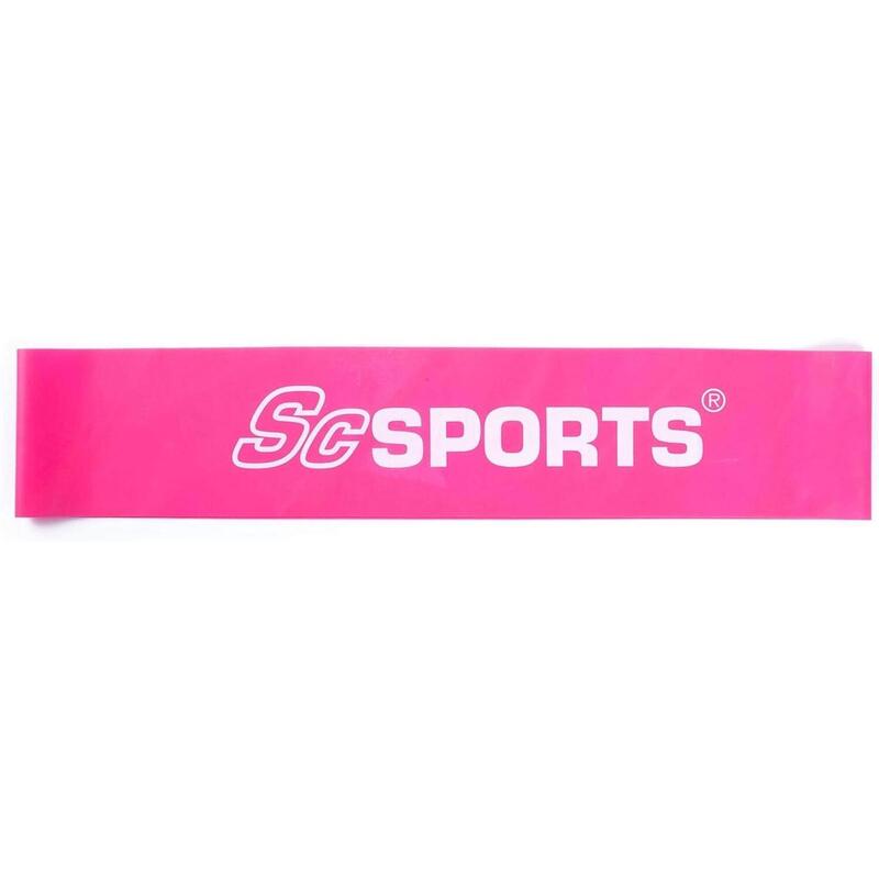 Banda de fitness 50cm elastica din latex natural roz