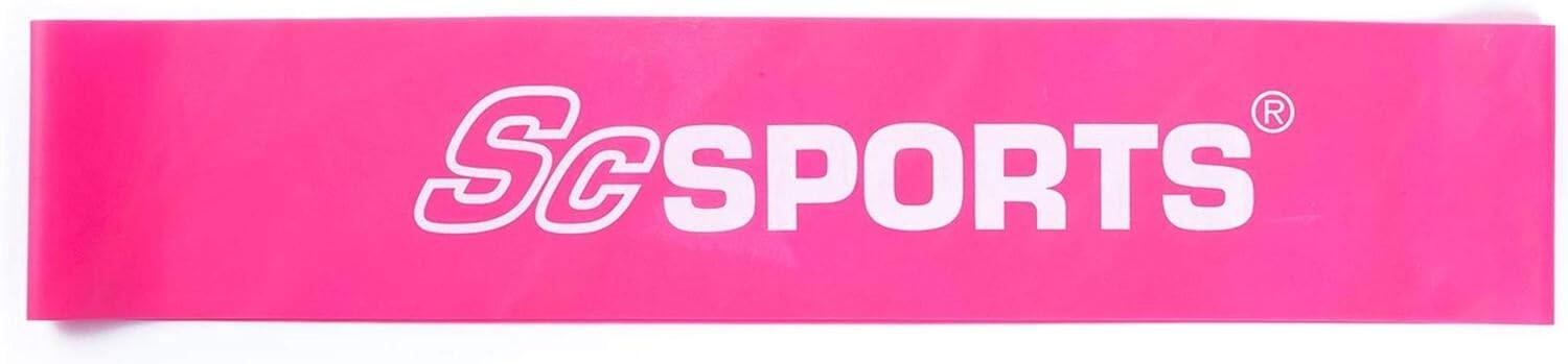 Banda de fitness 50cm elastica din latex natural roz