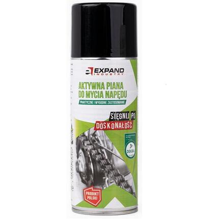 Aktywna piana do mycia napędu i łańcucha rowerowego Expand 400ml