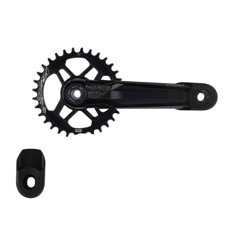 Protège-manivelle vélo TPU noir mat compatible Shimano SRAM 2/3