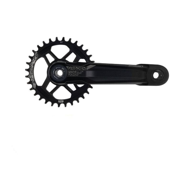 Protège-manivelle vélo TPU noir mat compatible Shimano SRAM 3/3