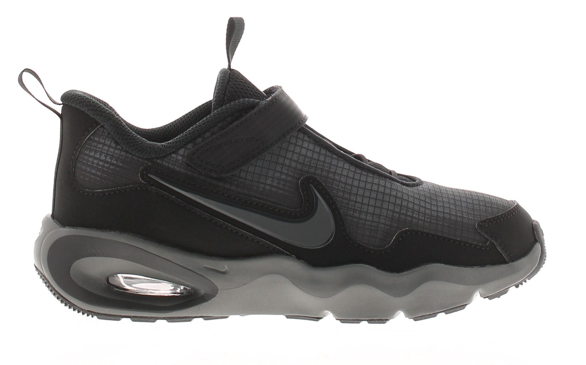 Nike Boys Trainers Air Max Nova Ps Touch Fastening Elastic Laces Black UK Size 1 2/5